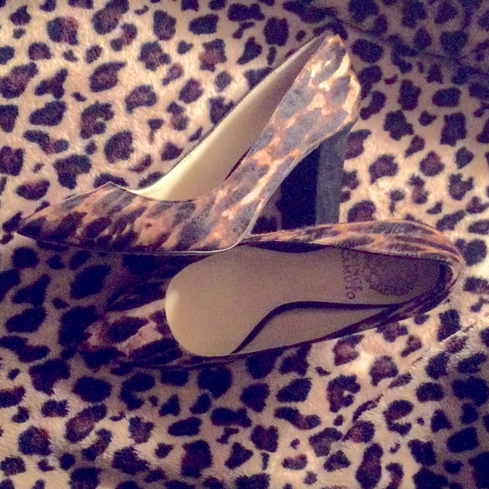 Animal Print Faux Fur Shoes